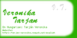 veronika tarjan business card